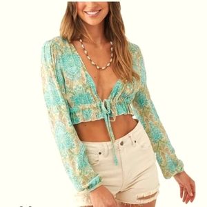 Oneill Alena tie front top